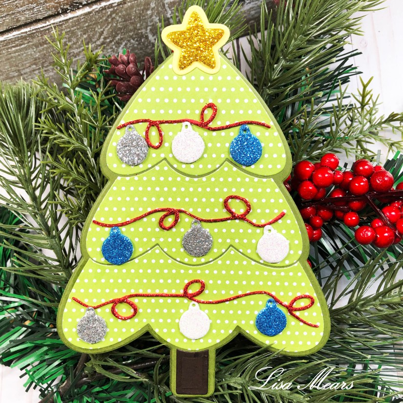 The Stamps of Life Christmas Tree Fold-it A2 Sized Card