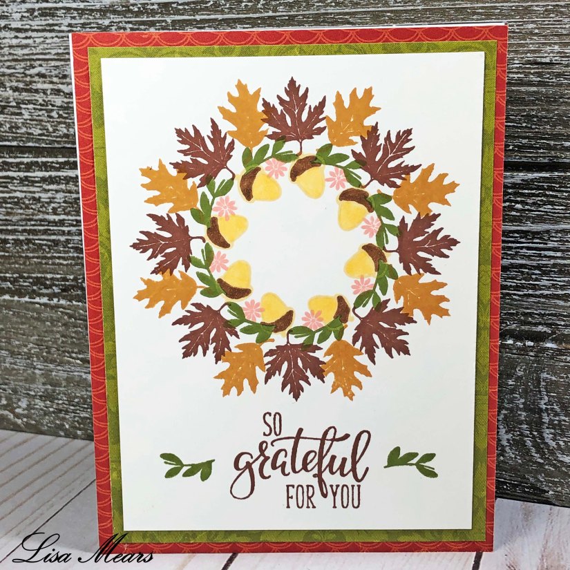 Gina K Designs Wreath builder fall card long