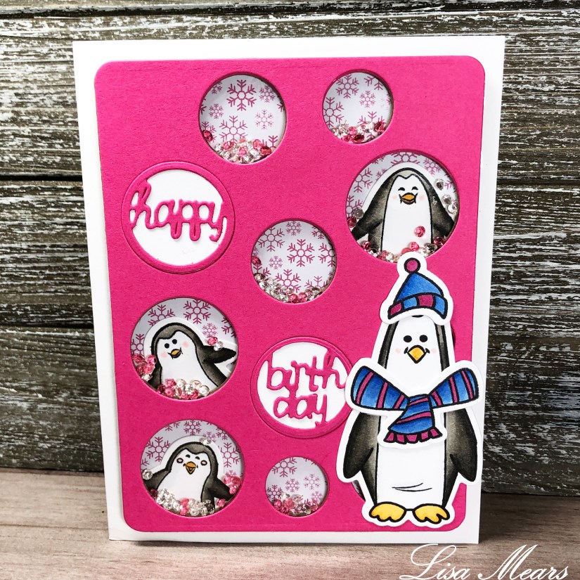 The Stamps of Life November Card Kit and Penguins2Stamp Shakjer Card