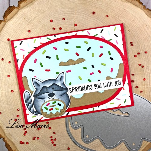 Donut Card with Raccoon