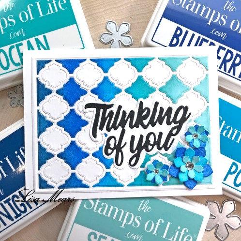 3 Cards Using 1 Ink-Blended Background and The Stamps of Life's Dragonfly and Flowers A2 Card Set