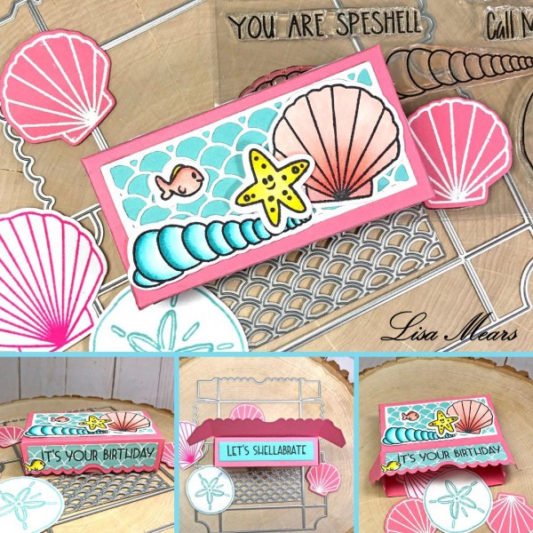 Scallop Mermaid Box - Beach Theme