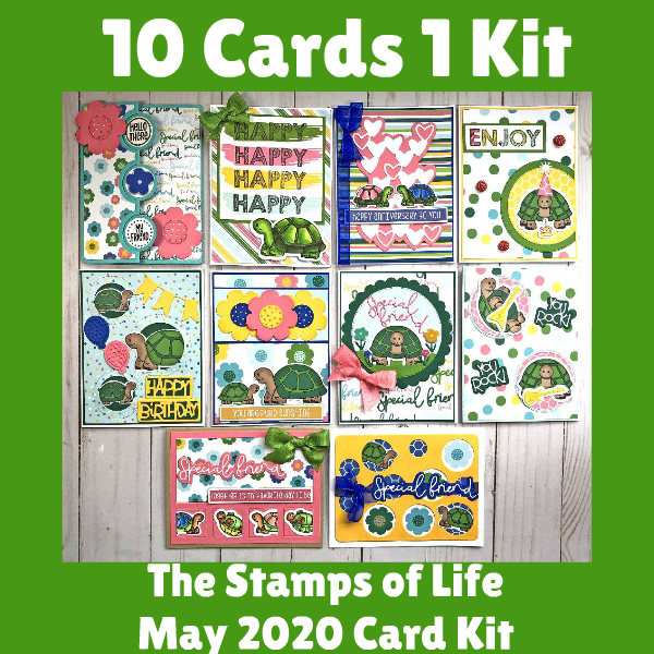 10 Cards 1 Kit The Stamps of Life May Card Kit