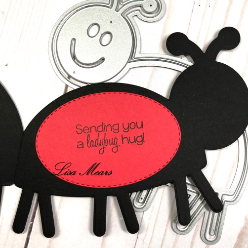 Ladybug Shaped Card