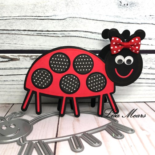 Ladybug Shaped Card