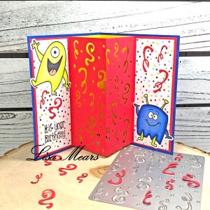 Pop Up Card with Confetti Background