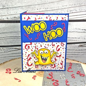 Pop Up Card with Confetti Background