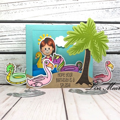 Summer Shadow Box Card