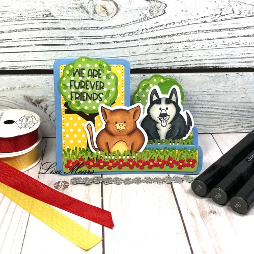 Step-Up Card with Pet Pudgie