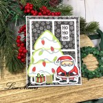 Santa Card with Grid