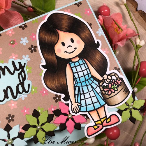 Swish Card with Poinsettia and Stephie Doll