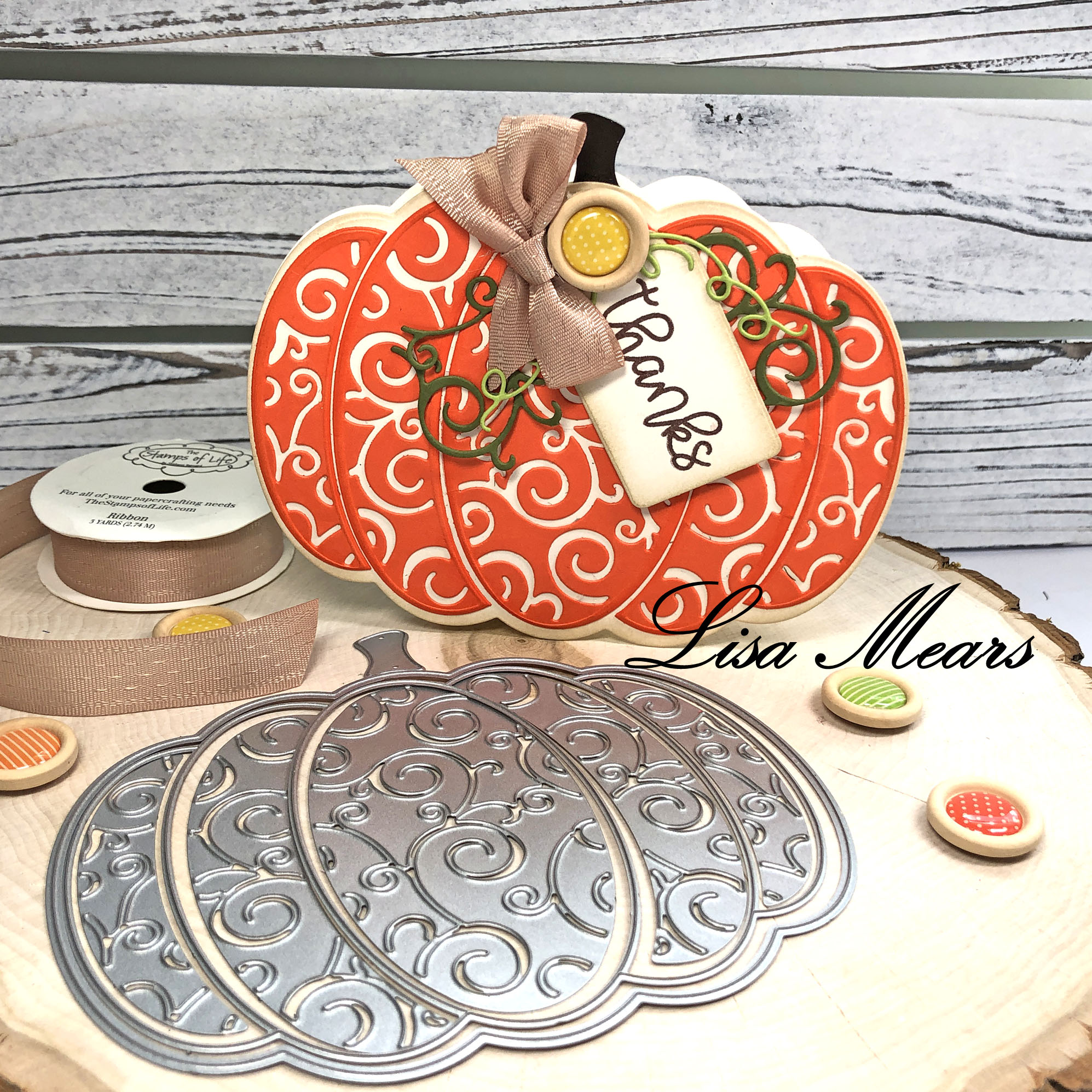 Pumpkin Fold-it Card The Stamps of Life