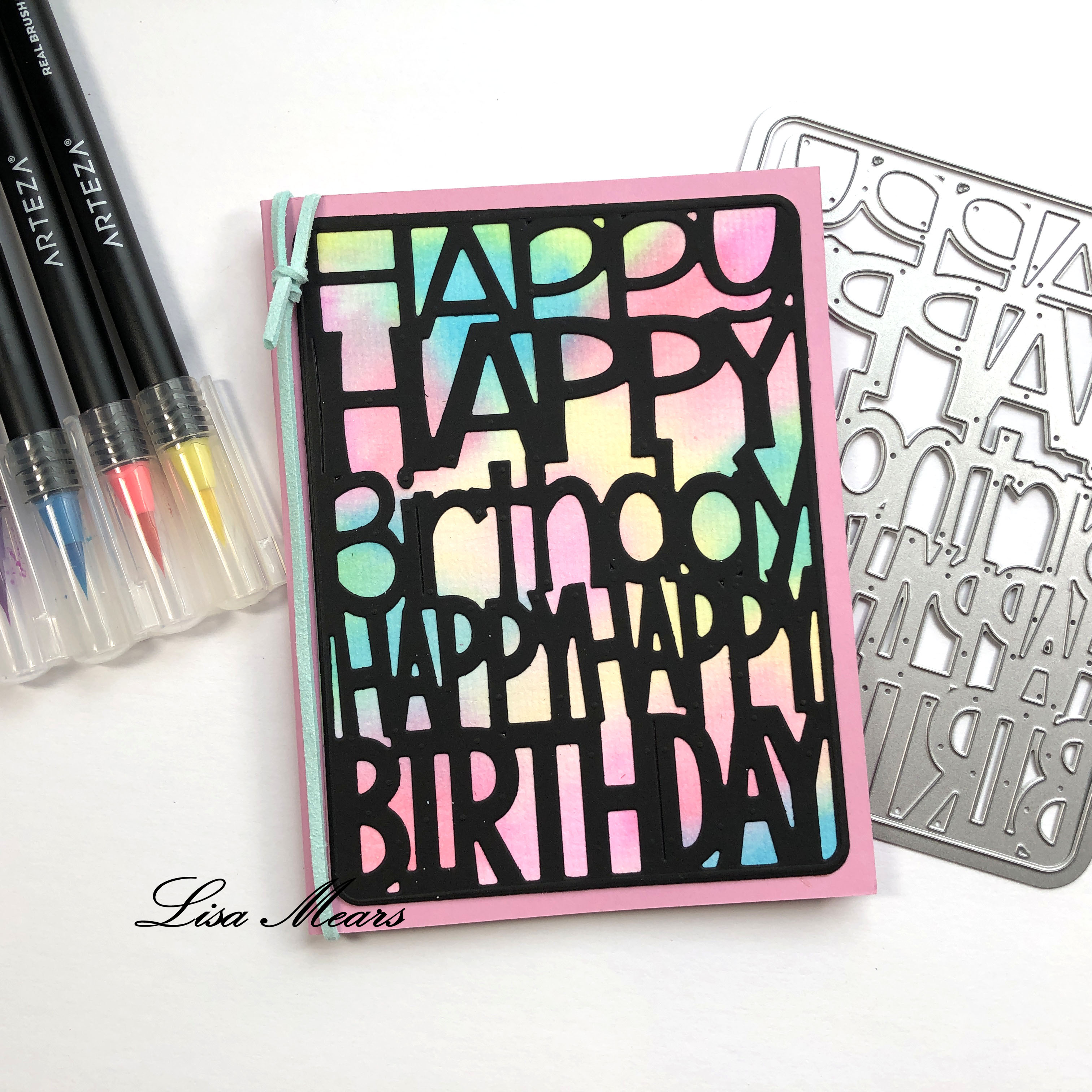 Watercolor Techniques for Cardmaking using Arteza Real Brush Pens