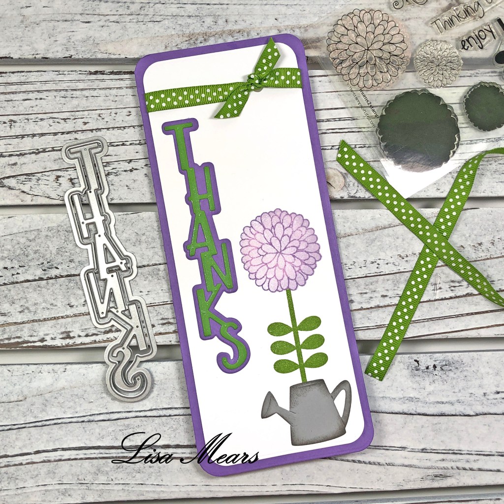 Slimline Thank you card