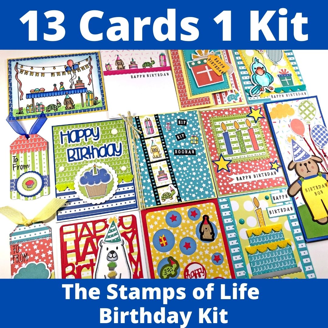 The Stamps of Life Birthday Kit - 13 Cards 1 Kit