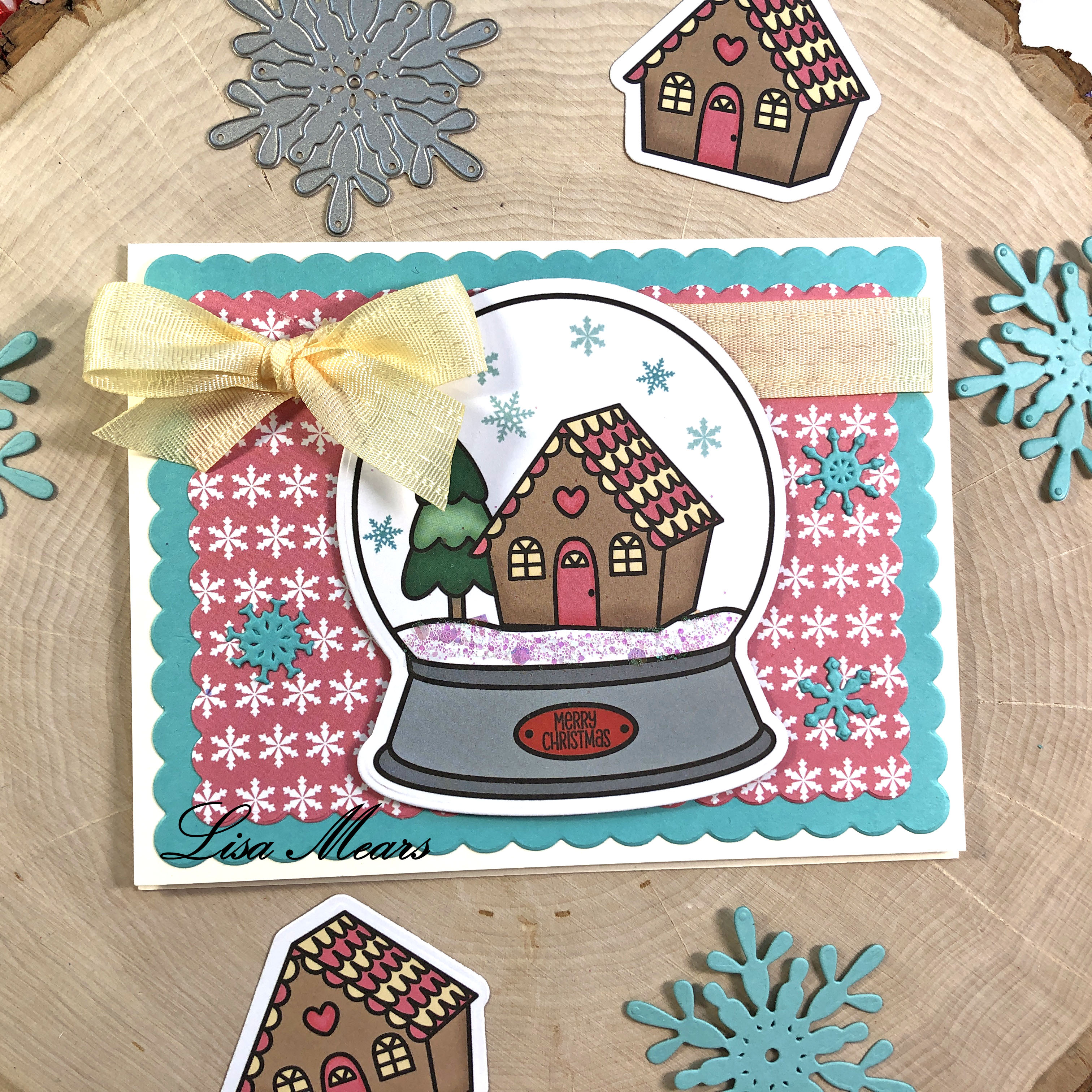 The Stamps of Life October 10 Cards 1 Kit - Snow Globe Card