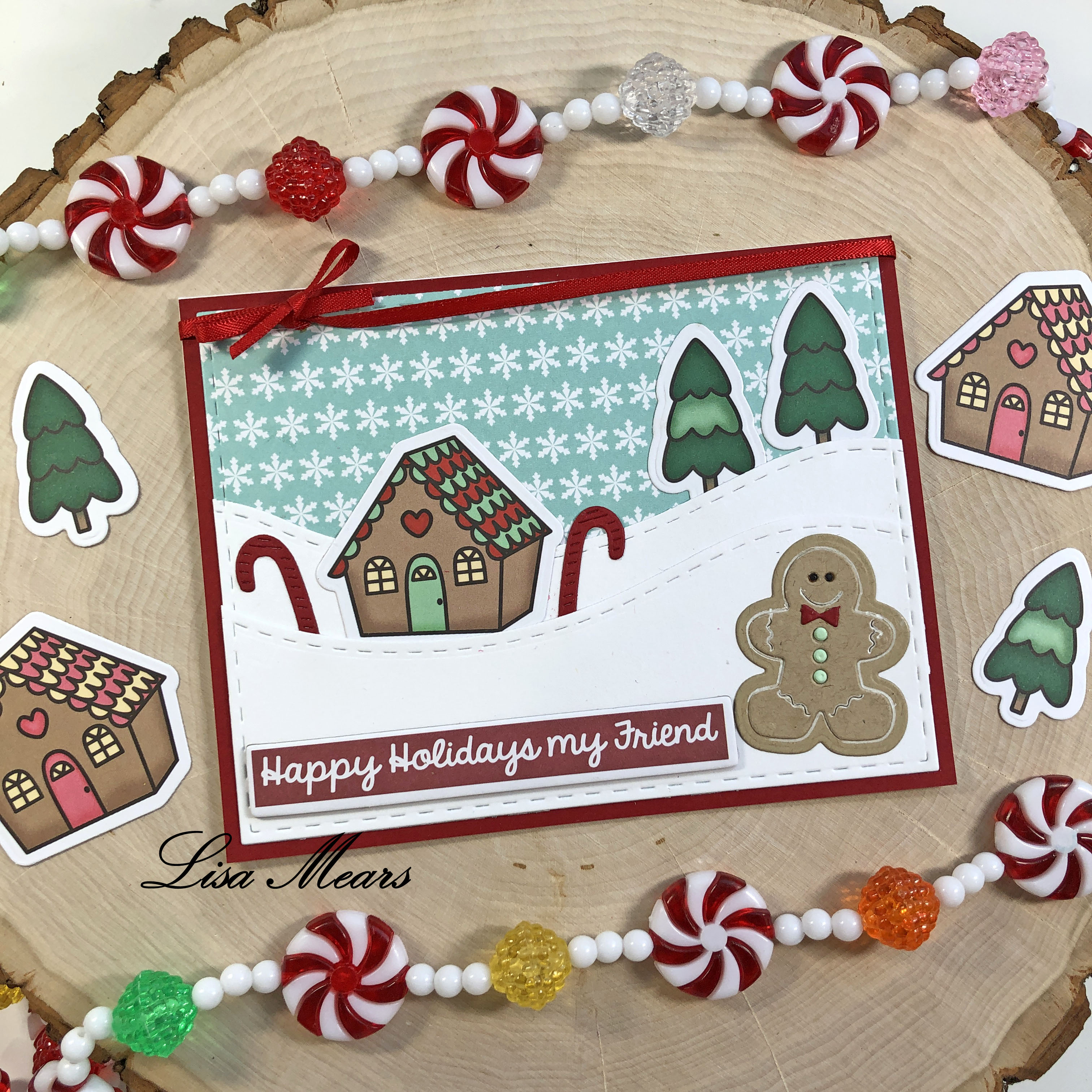 The Stamps of Life October 10 Cards 1 Kit - Winter Card with Gingerbread