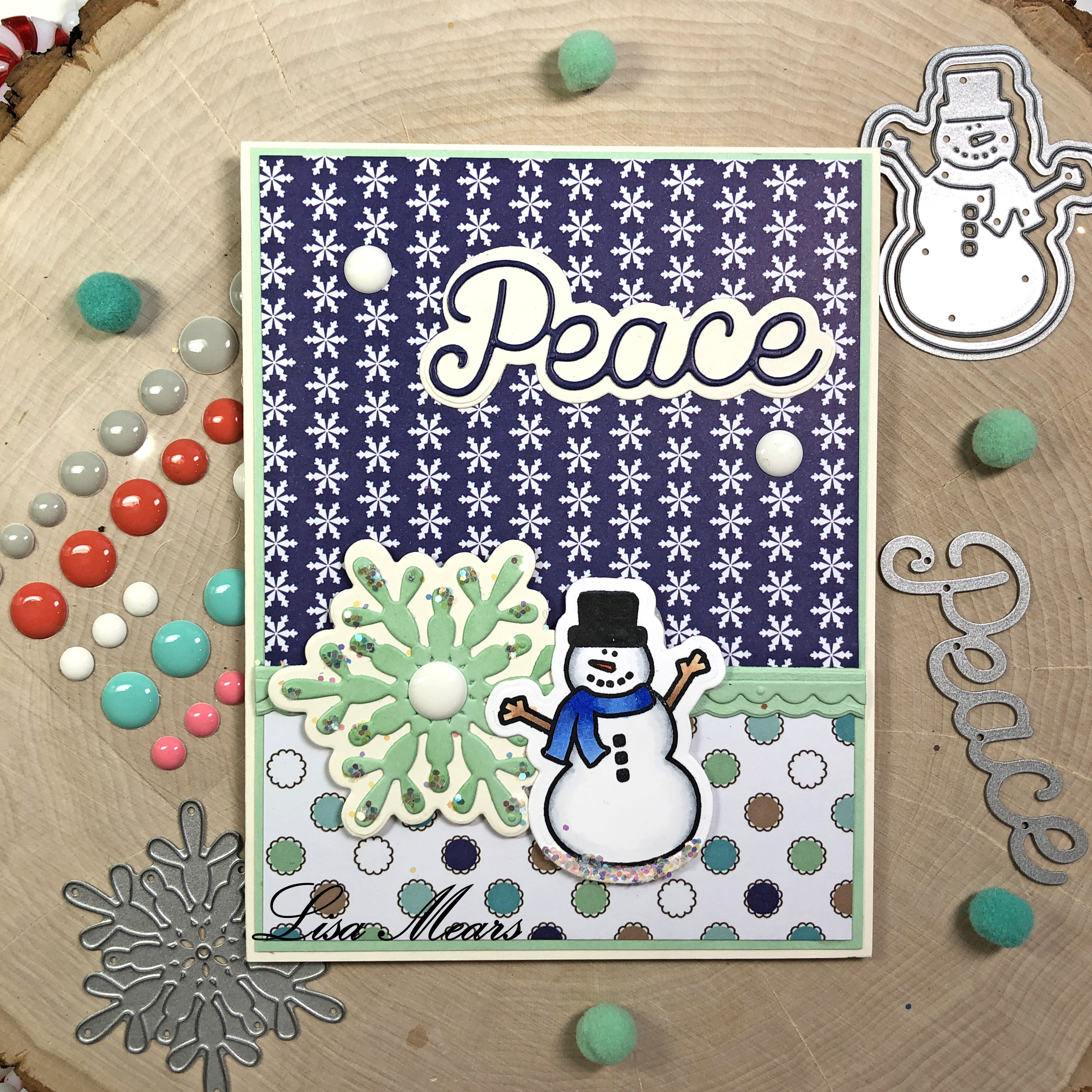 The Stamps of Life October 10 Cards 1 Kit - Snowman Card