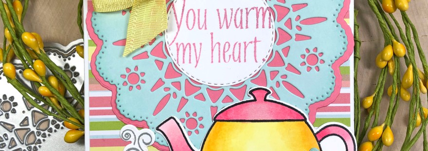 Doily Card with Teapot