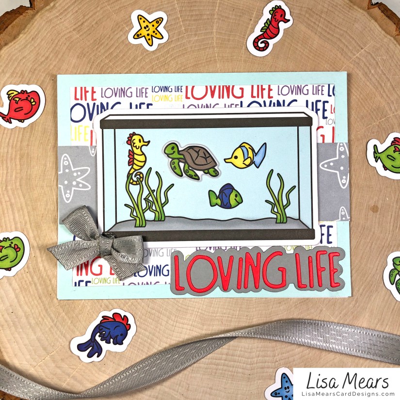 The Stamps of Life January 2021 Card Kit - Loving Life - FishTank2Stamp _Card 5