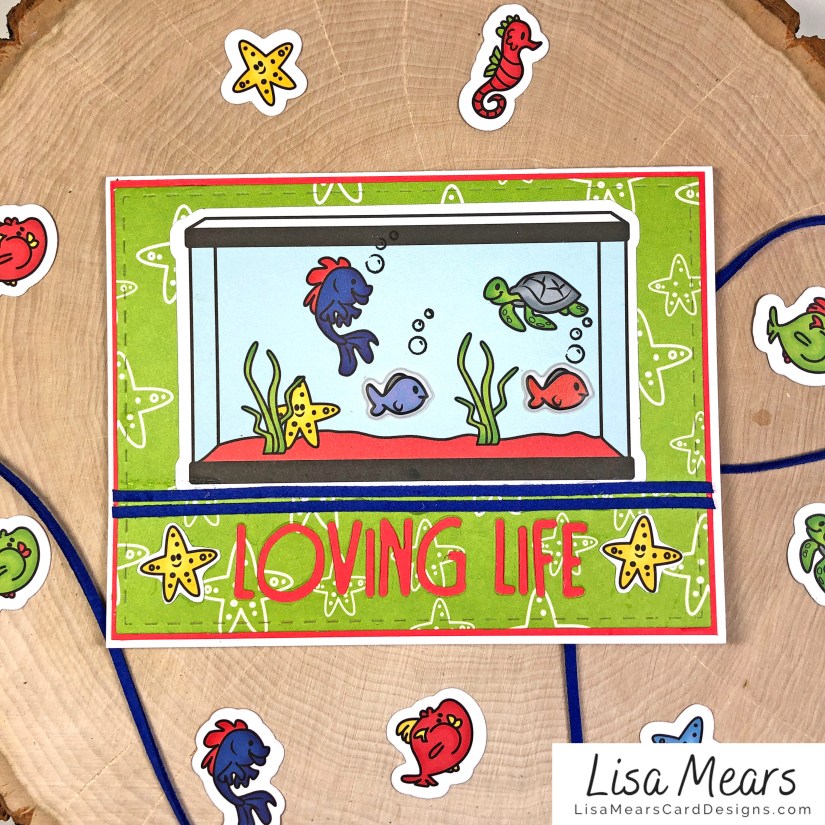 The Stamps of Life January 2021 Card Kit - Loving Life - FishTank2Stamp _Card 4