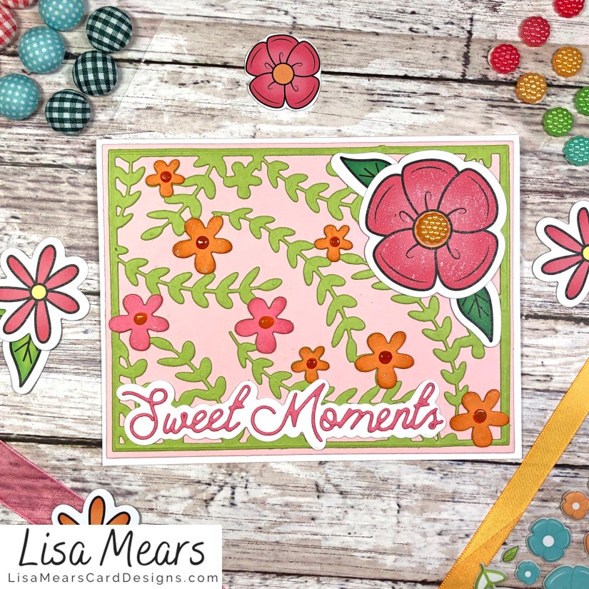 The Stamps of Life March 2021 Card Kit - Flower Card - Card 1