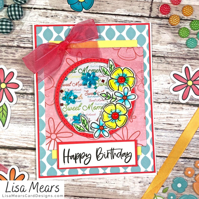 The Stamps of Life March 2021 Card Kit - Flower Card - Card 7