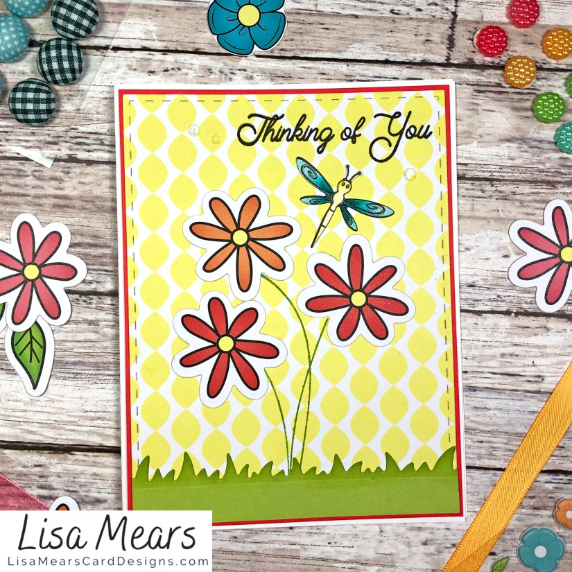 The Stamps of Life March 2021 Card Kit - Flower Card - Card 3