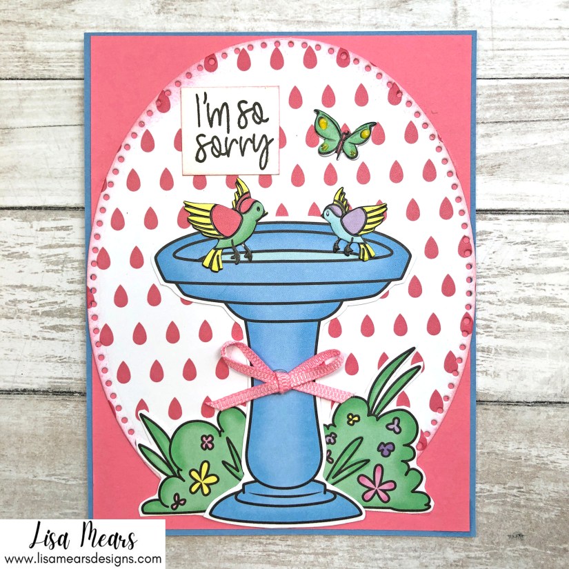 The Stamps of Life April 2021 Card Kit - Remember This - Birdbath2Stamp - 10 Cards 1 Kit