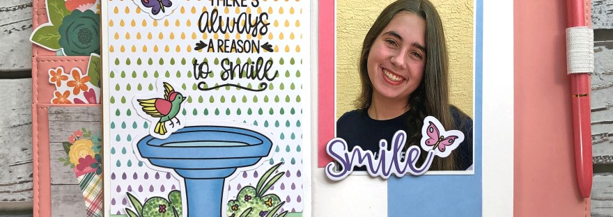 Traveler's Notebook Layout - The Stamps of Life April 2021 Card Kit