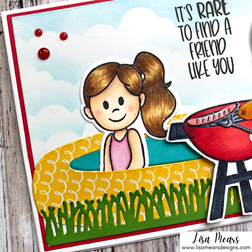 Summer Barbecue Scene Card