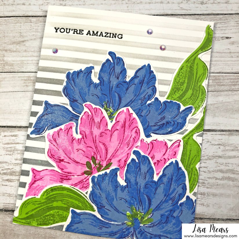 Handmade Card Using Altenew's Blooming Tulips Stamp Set