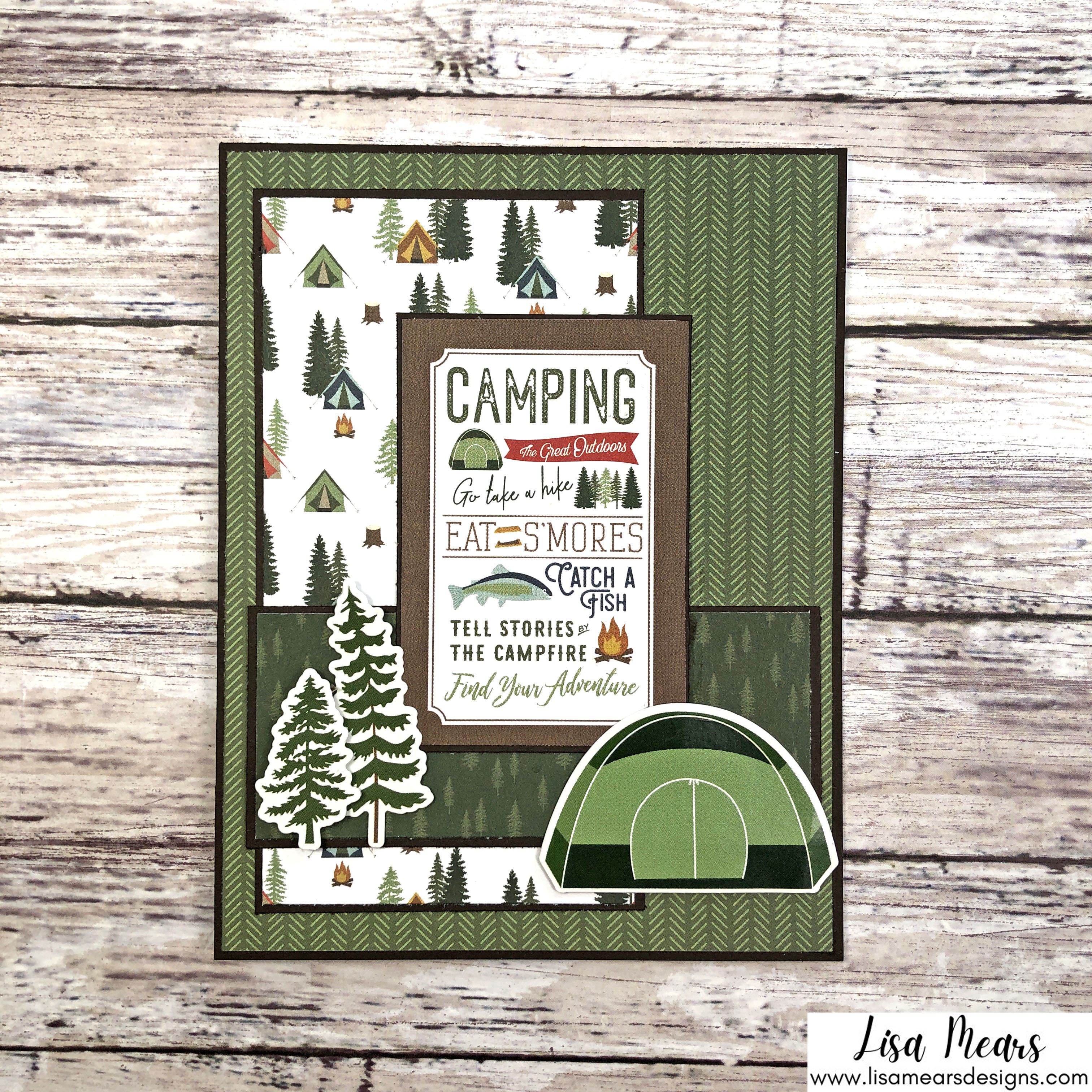 18 Cards - Echo Park - Let's Go Camping
