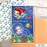Under the Sea Mini Slimline Card - Be a Mermaid - Pink and Main