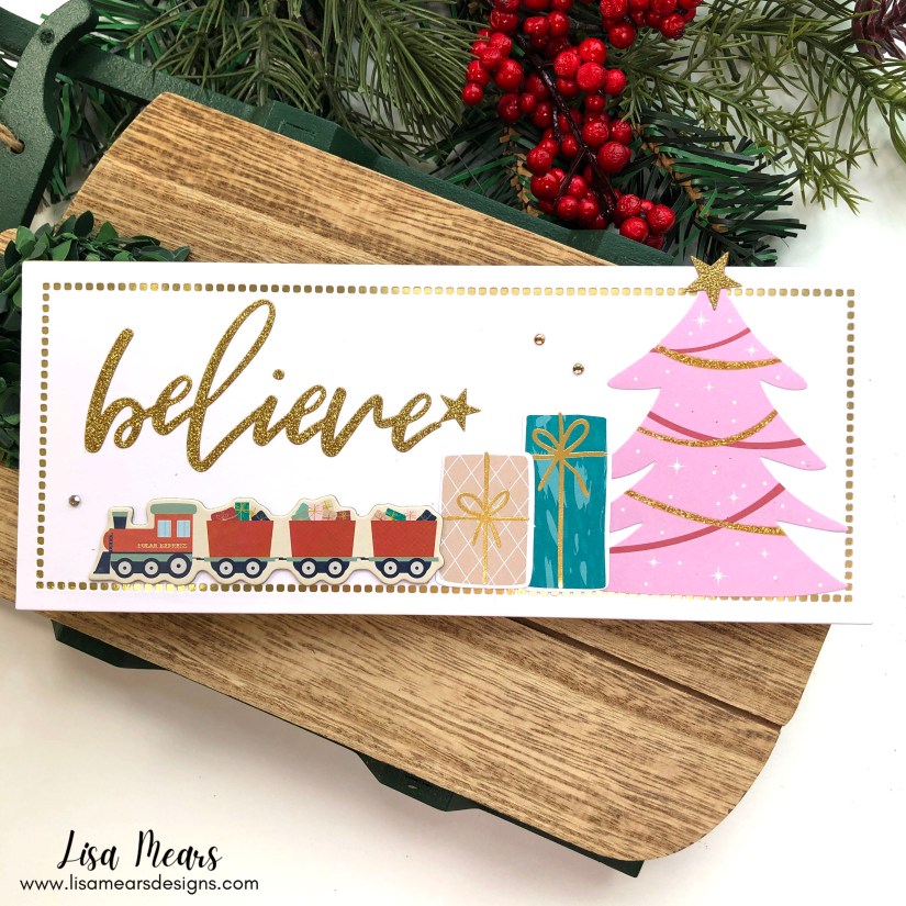 Lisa Mears Spellbinders All Aboard Christmas Kit - 20 Cards