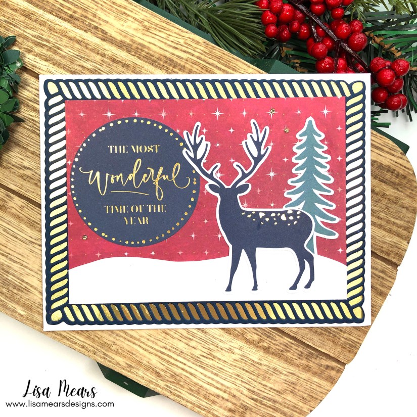 Lisa Mears Spellbinders All Aboard Christmas Kit - 20 Cards
