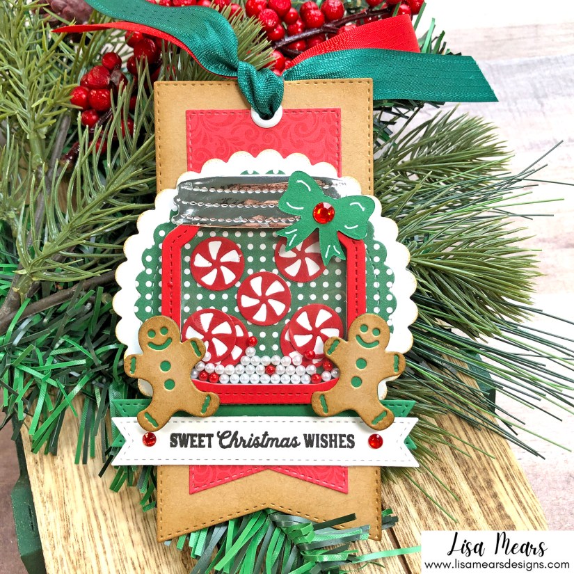 Queen & Co Holiday Jar Shaker Kit - 10 Cards 1 Kit - Christmas Tag