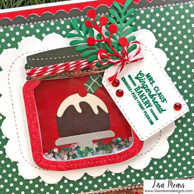 Queen & Co Holiday Jar Shaker Kit - 10 Cards 1 Kit - Christmas Cards