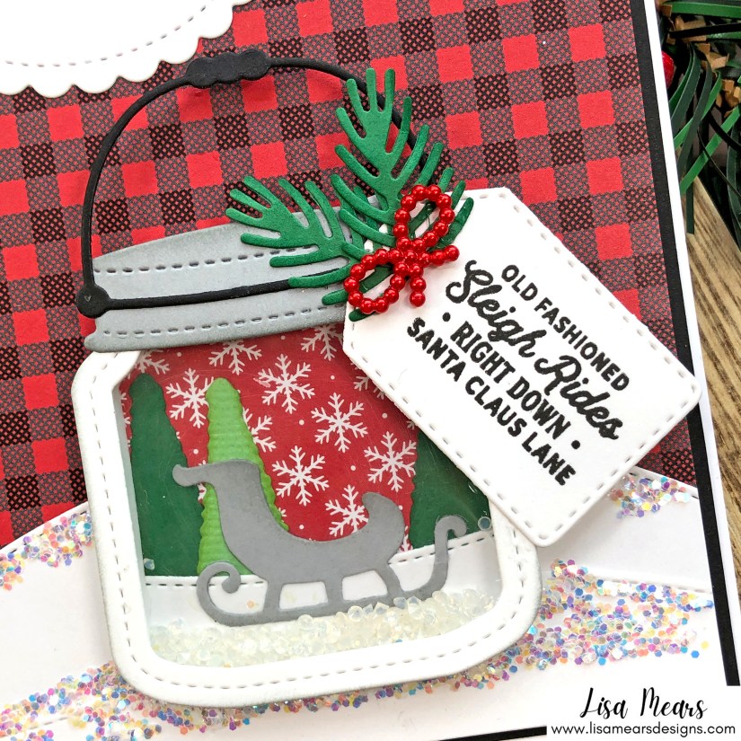 Queen &amp; Co Holiday Jar Shaker Kit - 10 Cards 1 Kit - Christmas Cards