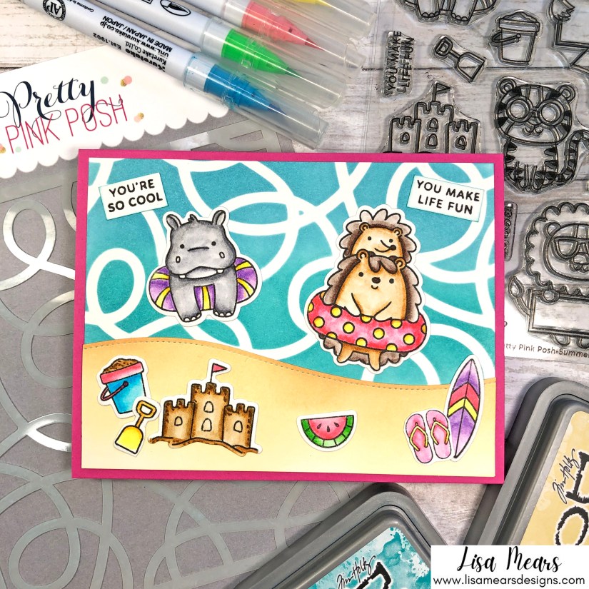 Pretty Pink Posh Summer Card