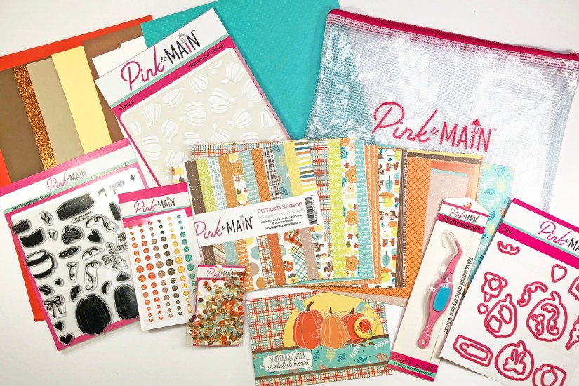 Pink and Main September 2021 Crafty Courtyard Kit - Pumpkin Season