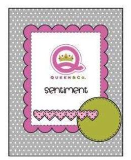 Queen &amp; Co Card sketch 42 Found 10