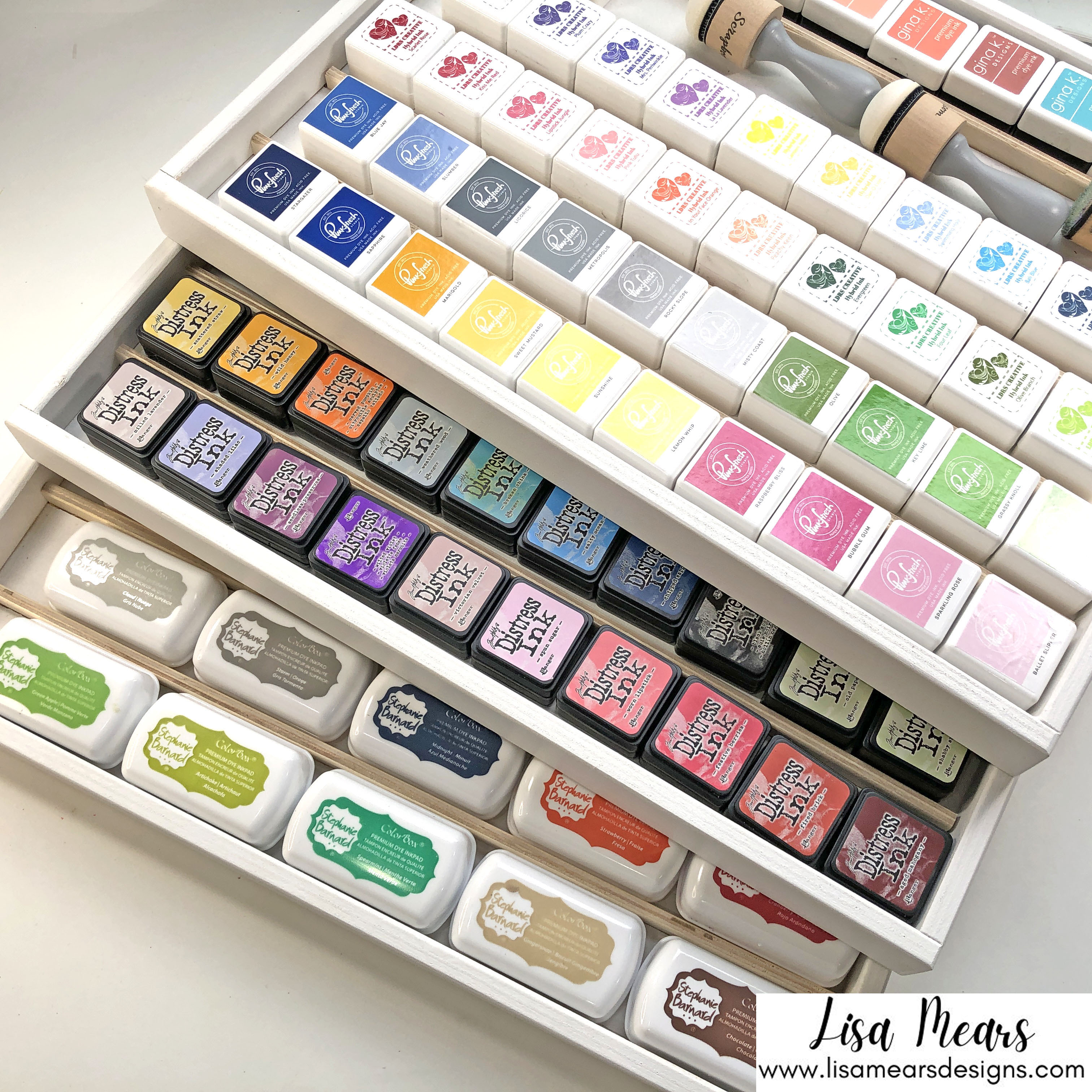 Craft Room Organization - Ink Pad Organization - Organize More