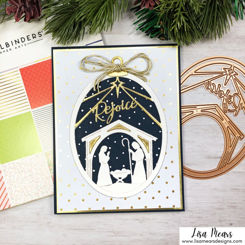Spellbinders Christmas Traditions Collection - Rejoice Nativity Card