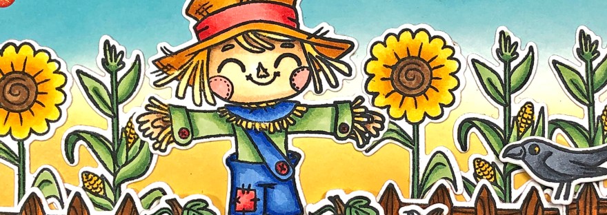 Fall Slimline Card - Harvest Greetings Stamp Set - Pink and Main