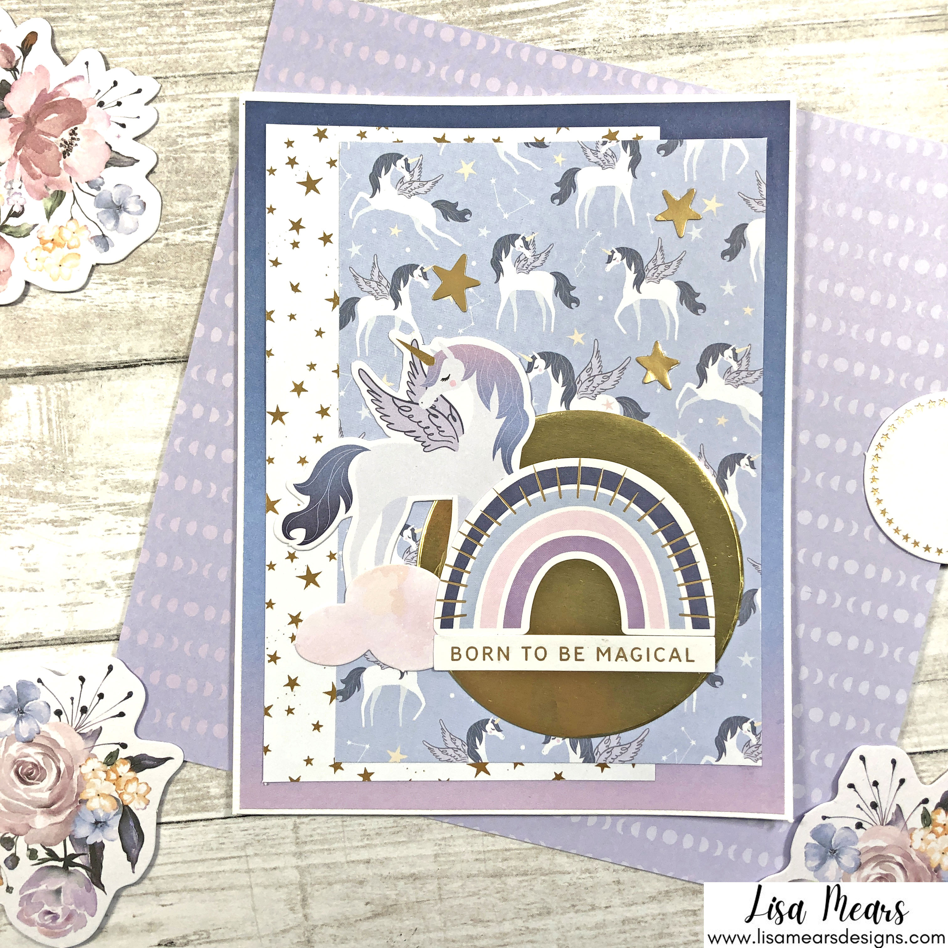Spellbinders October 2021 Card Kit - You are Stellar! Card with Unicorn