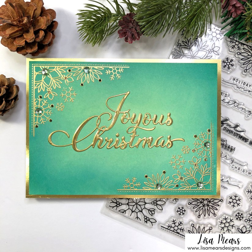 Simon Says Stamp - Peace of Earth Collection - Christmas Cards - Snowflake Edges