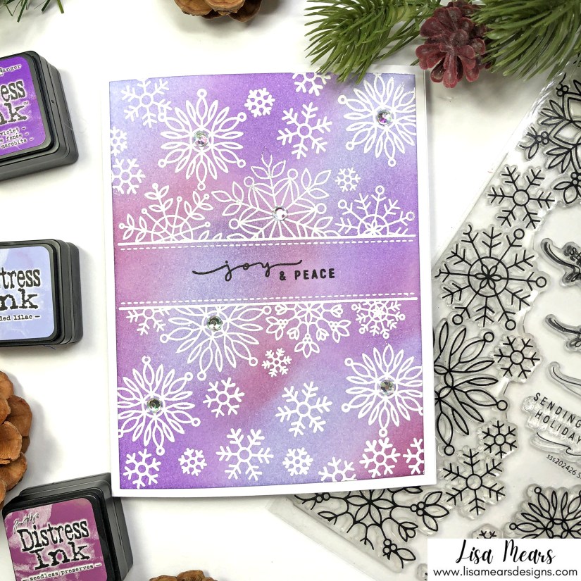 Simon Says Stamp - Peace of Earth Collection - Christmas Cards - Snowflake Edges