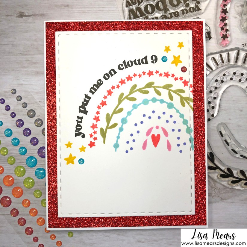 Pink and Main October 2021 Card Kit - Rainbow Card - Card 2