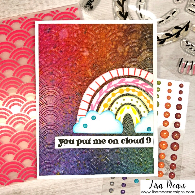 Pink and Main October 2021 Card Kit - Rainbow Card - Card 5